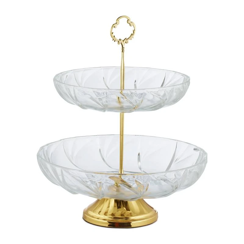 Serviteur Fruits En Verre Avec 2 étages – Image 5