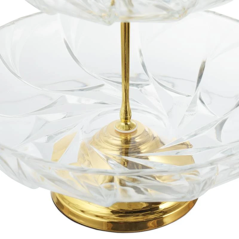 Serviteur Fruits En Verre Avec 2 étages – Image 8