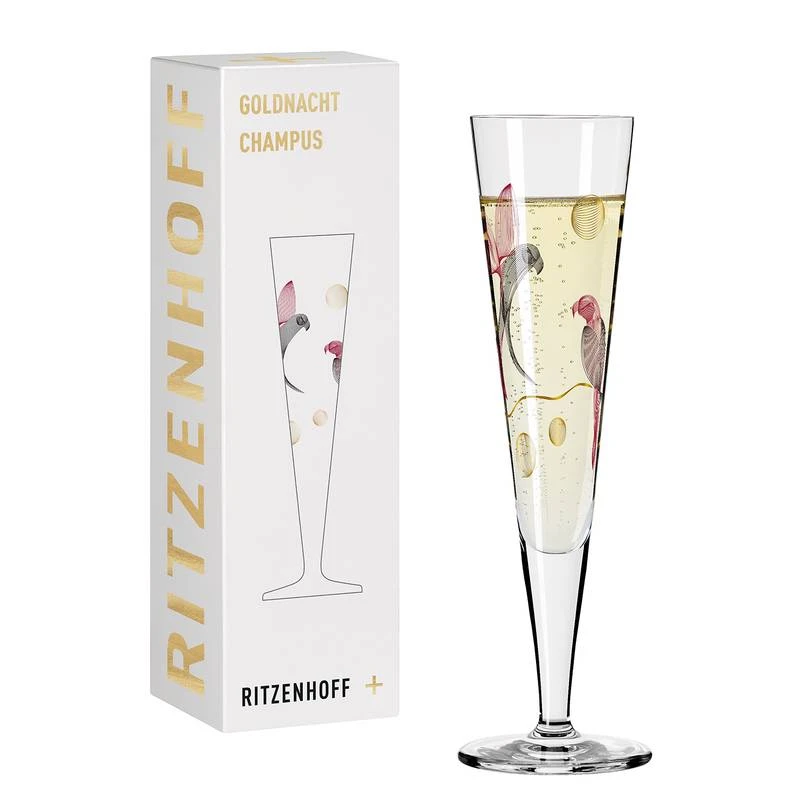 Flûte à Champagne Goldnacht Perroquets – Image 2