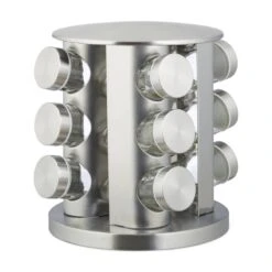 Étagère à Épices Set 12 Pièces Inox
