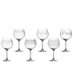 Leonardo Lot De 6 Verres à Bourgogne Gravés 630ml