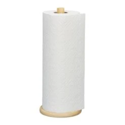 Dérouleur Essuie-tout Rond En Bambou