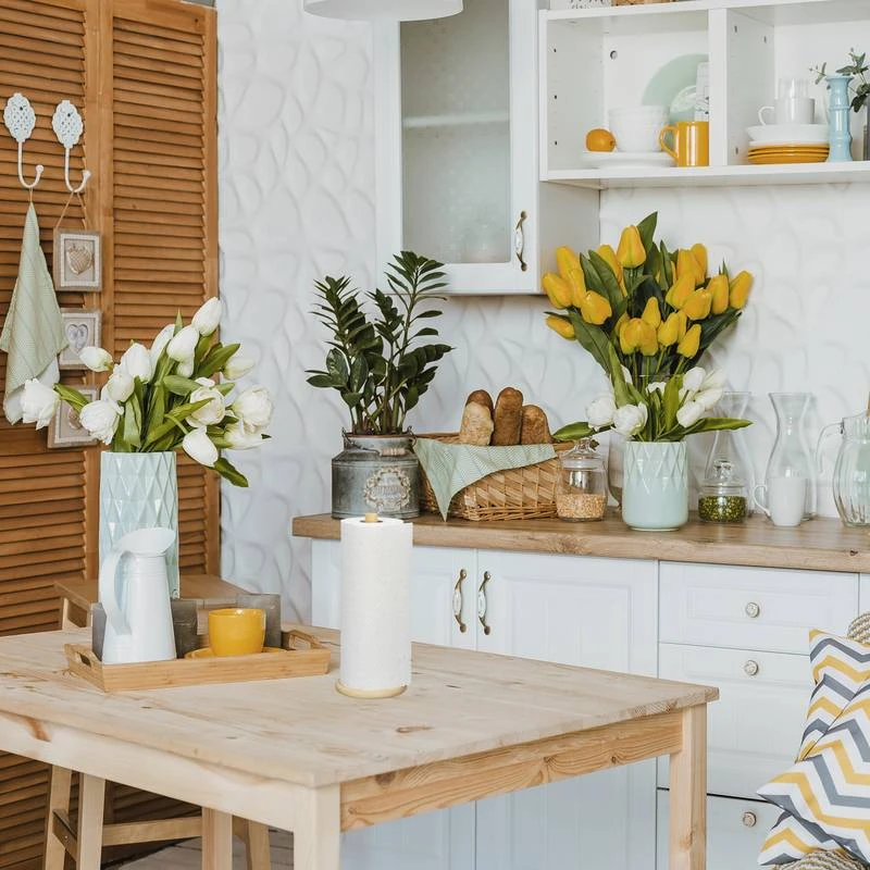 Dérouleur Essuie-tout Rond En Bambou – Image 4