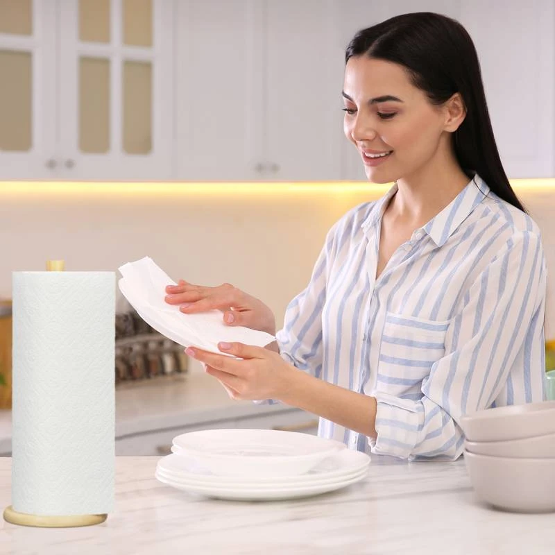 Dérouleur Essuie-tout Rond En Bambou – Image 3