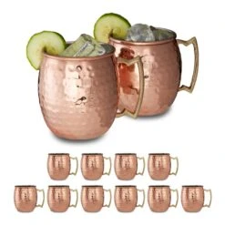 Verre Moscow Mule Lot De 12