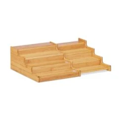 Étagère Épices Bambou 4Étages Extensible