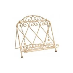 Lutrin De Cuisine Blanc Antique Coeur