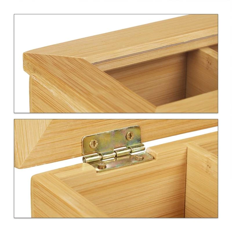 Boîte à Thé Bambou 5 Compartiments – Image 6