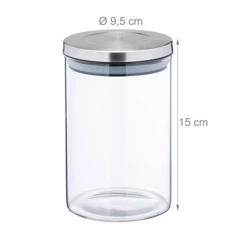 Lot De 3 Bocaux En Verre De 800 Ml – Image 9