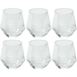 Verre En Forme Diamant 30 Cl (Lot De 6)