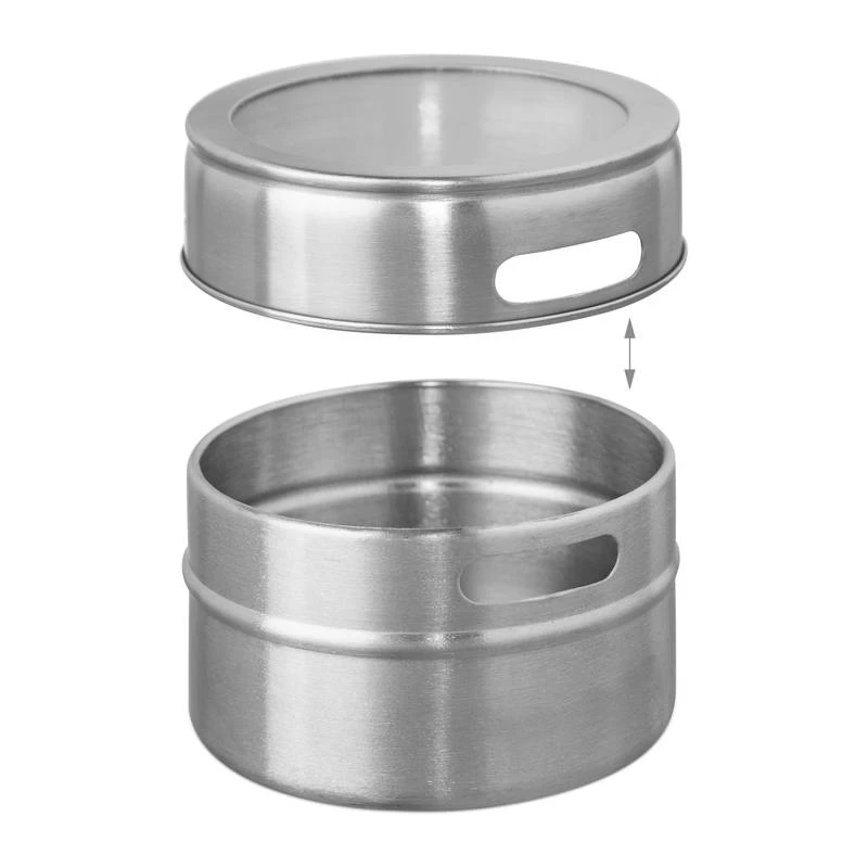 Étagère à épices Bambou 6 Pots Inox – Image 6