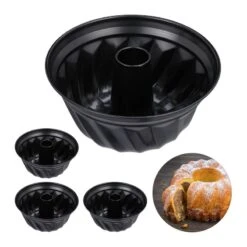 Lot De 4 Moules à Gâteaux Kouglof 25 Cm