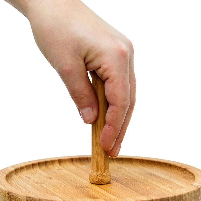 Présentoir 3 étages Étagère Bambou – Image 3