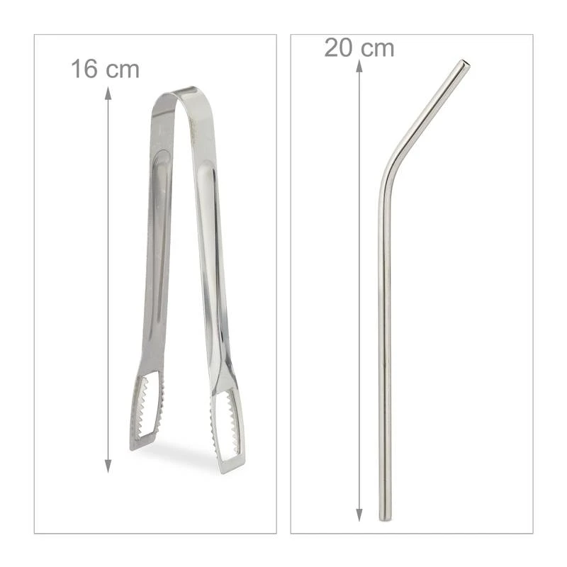 4 Jarres Avec Paille Et Couvercle – Image 10