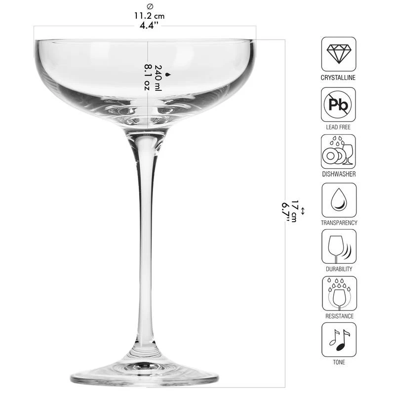 Krosno Harmony Verres à Champagne – Image 9