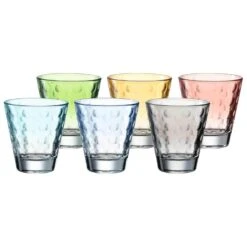 Leonardo Lot De 6 Verres Colorés 215ml